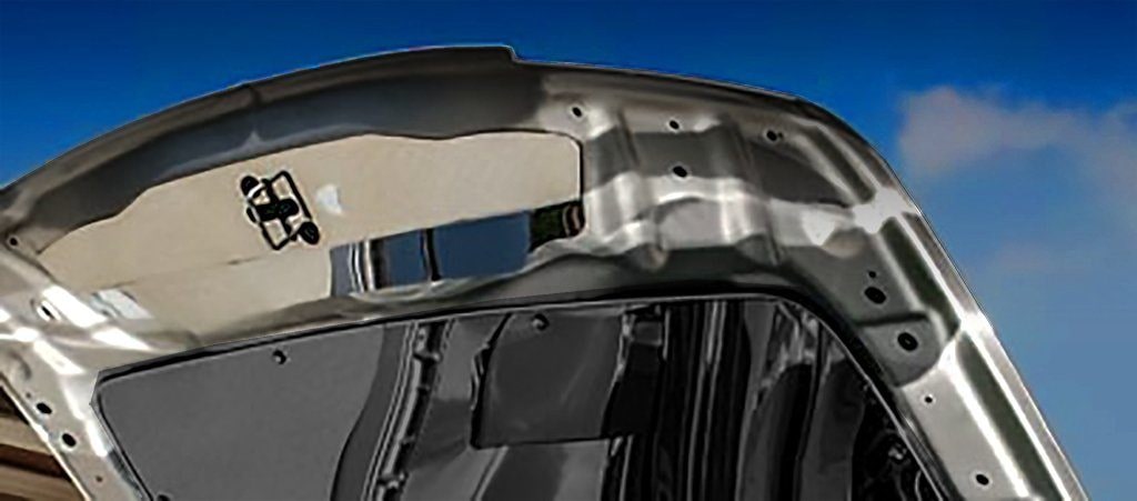 American Car Craft Polished Upper Hood Cap: 300C / Charger / Magnum 2005 - 2010 (3.5L V6 / 5.7L Hemi)