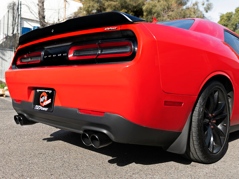 AFE MACH Force-Xp Cat-Back Exhaust System (w/Quad Black Tips): Dodge Challenger 3.6L V6 2015 - 2023