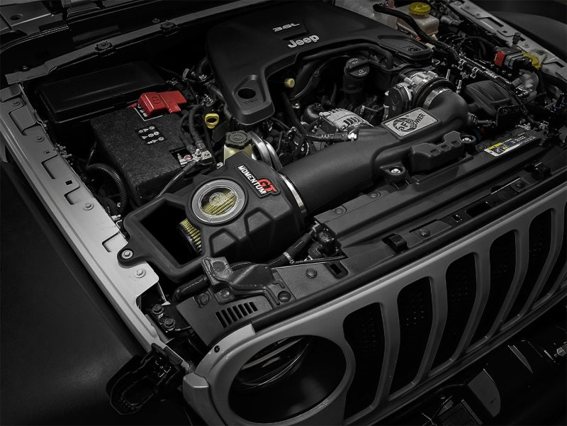 AFE Momentum GT Cold Air Intake System (w/Pro GUARD Filter): Jeep Gladiator (2020-2025) / Wrangler (2018-2025) 3.6L V6