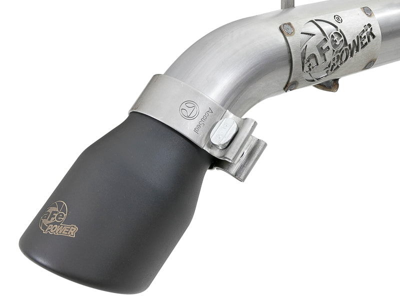 AFE MACH Force-Xp Hi-Tuck Axle-Back Exhaust System (Black Tip): Jeep Wrangler JL 2018 - 2025 (2.0L I4 / 3.6L V6)