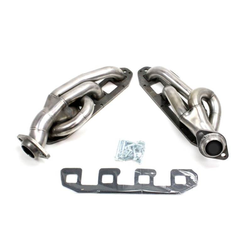 JBA Shorty Headers (Raw Finish): Dodge Ram 5.7L Hemi 1500 2009 - 2018 (Also fits 19+ Classic Models)