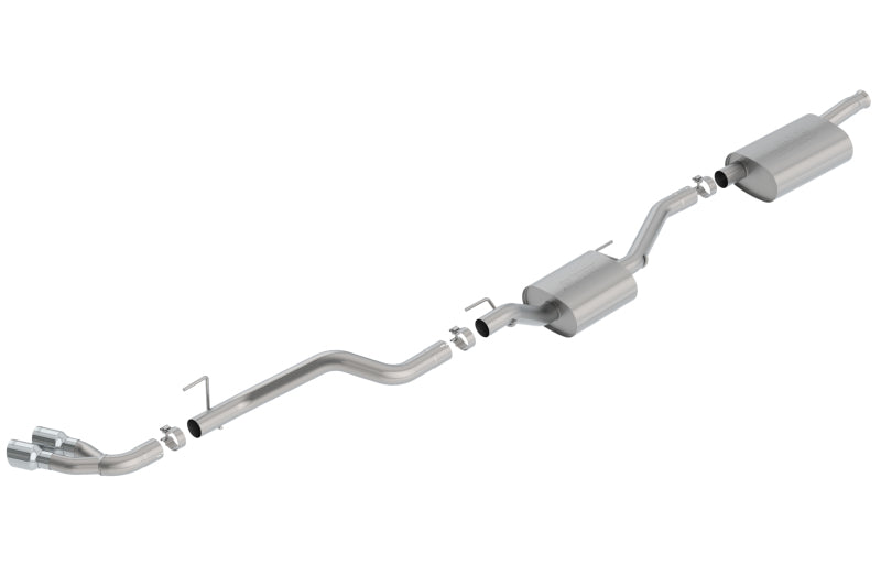 Borla Touring Cat-Back Exhaust System (Dual Side Exit, Polished Tips): Jeep Gladiator JT 3.6L V6 2020 - 2025