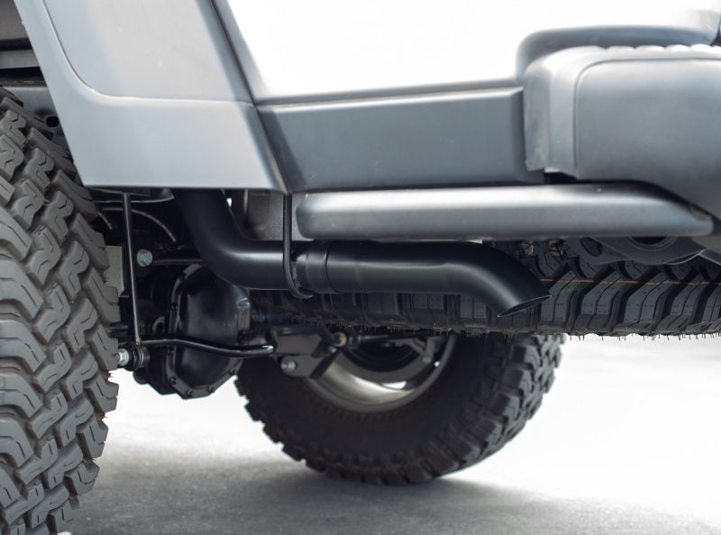 Borla Touring Climber Cat-Back Exhaust System (Turn Down Exit, Black): Jeep Gladiator JT 3.6L V6 2020 - 2025