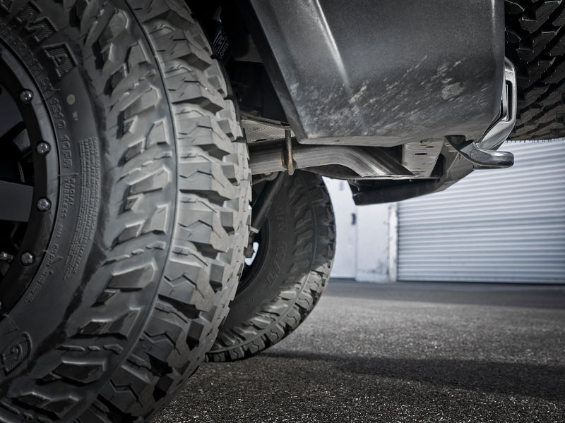 AFE MACH Force-Xp Hi-Tuck Axle-Back Exhaust System (NO Tip): Jeep Wrangler JL 2018 - 2025 (2.0L I4 / 3.6L V6)