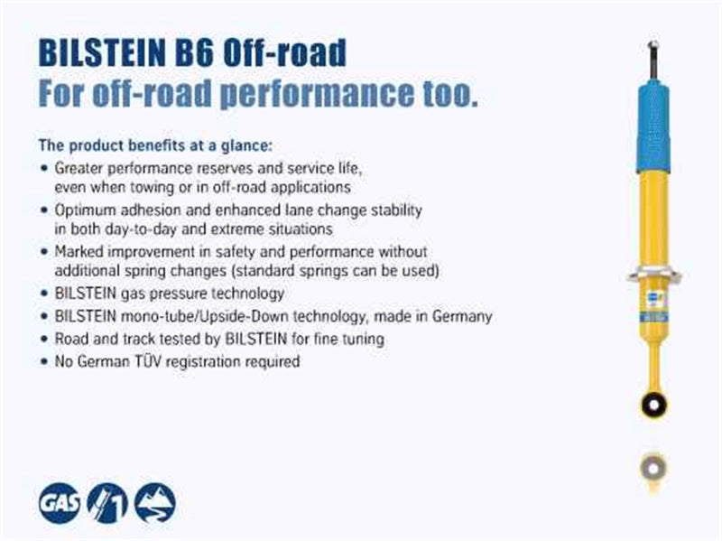Bilstein B6 4600 Front Shock: Dodge Durango & Jeep Grand Cherokee 2011 - 2015 (w/ OUT Air Leveling Suspension, Excluding SRT Models)