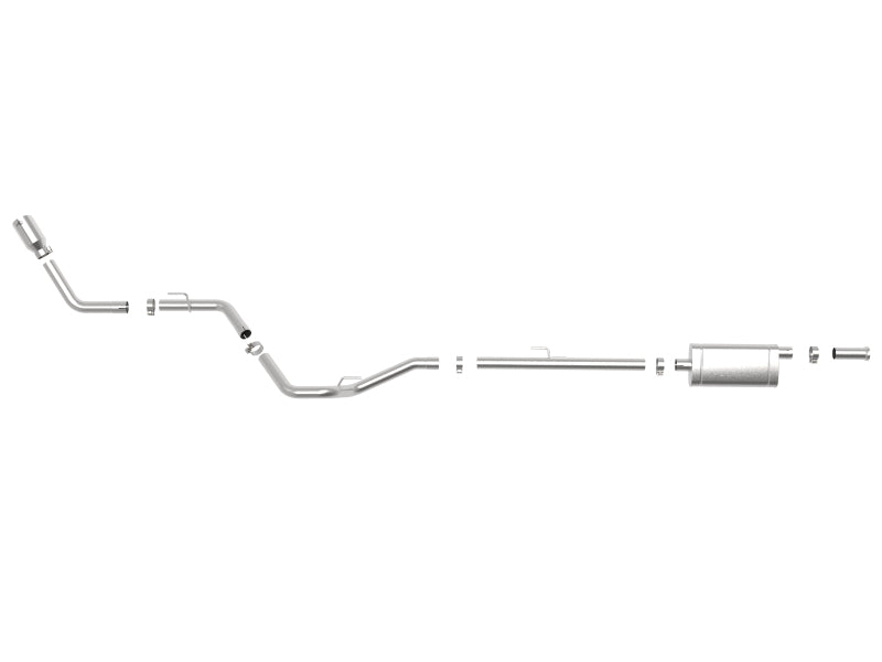 AFE Apollo GT Cat-Back Exhaust System (Polished Tip): Jeep Gladiator 3.6L V6 2020 - 2025