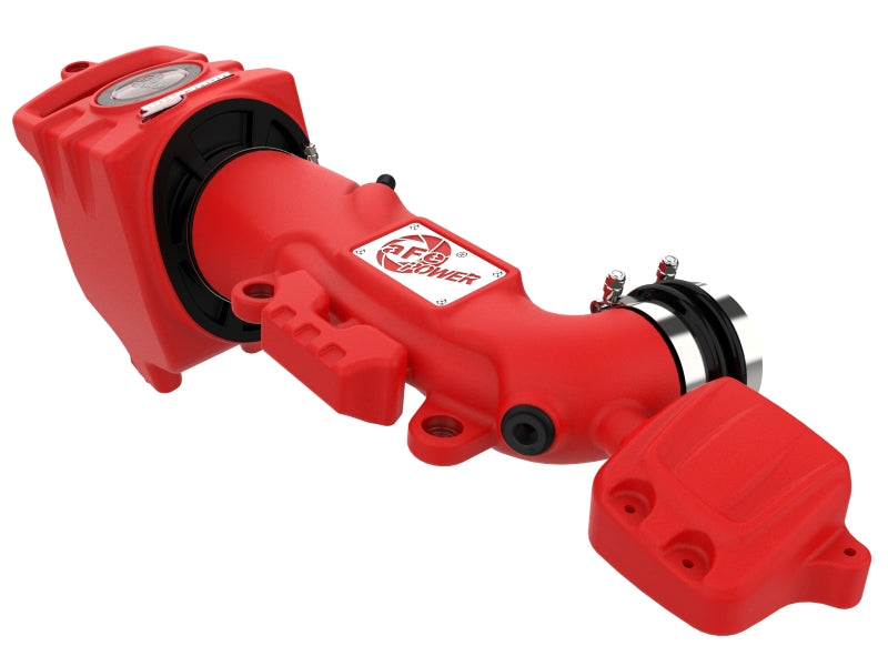 AFE Momentum GT Cold Air Intake System (Red w/Pro DRY S Filter): Jeep Gladiator (2020-2025) / Wrangler (2018-2025) 3.6L V6