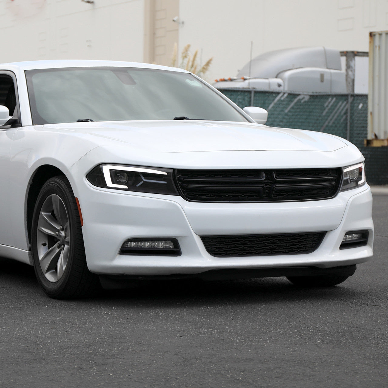 Spec D Sequential LED Projector Headlights (Matte Black): Dodge Charger 2015 - 2023
