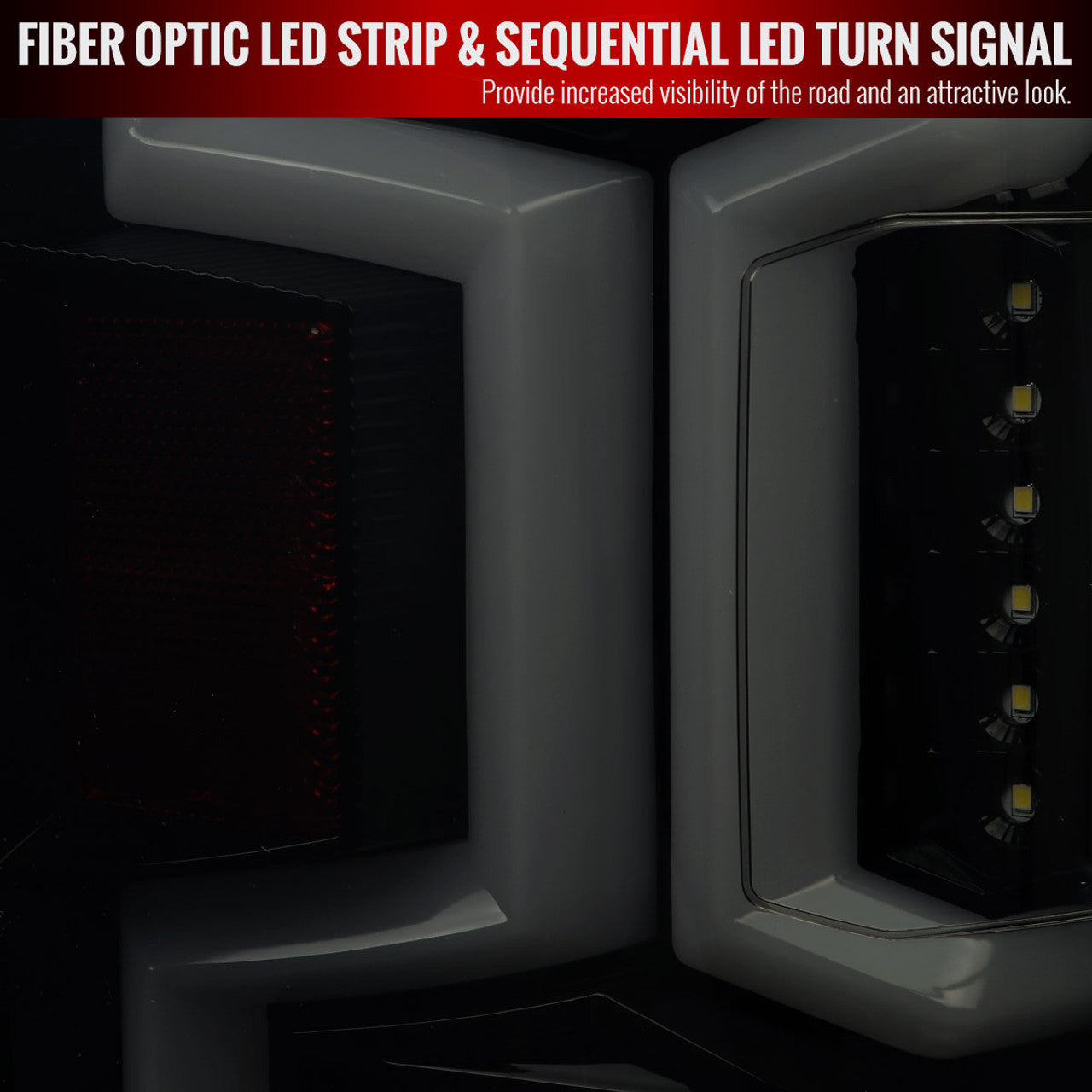 Spec D LED Tail Lights (Dark Smoke w/ Sequential Turn Signal): Ram 2500 & 3500 2019 - 2024