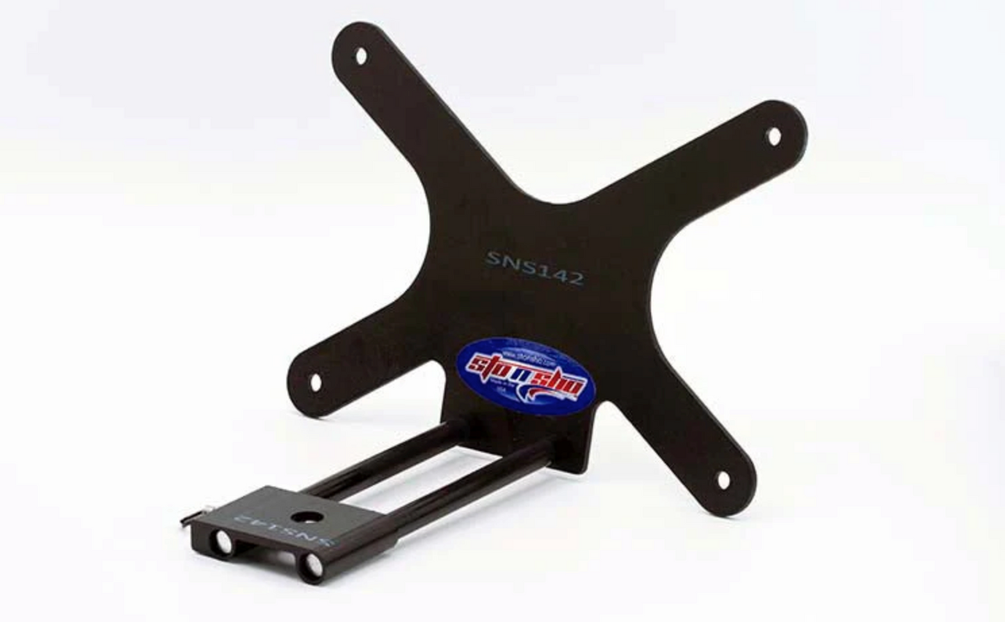 Sto N Sho Quick Release Front License Plate Bracket: Jeep Wrangler JK (With Metal Bumper) 2012 - 2018