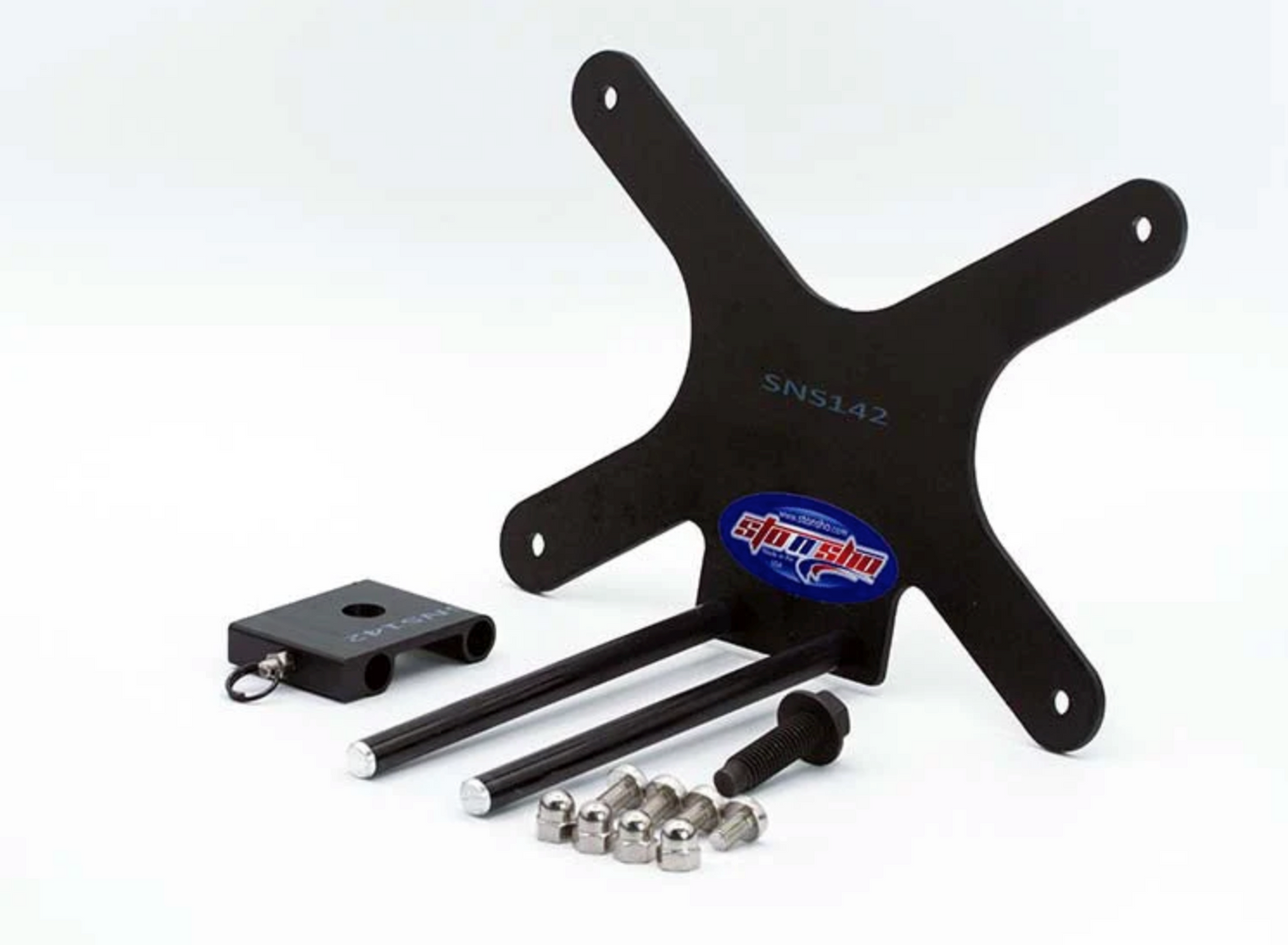 Sto N Sho Quick Release Front License Plate Bracket: Jeep Wrangler JK (With Metal Bumper) 2012 - 2018