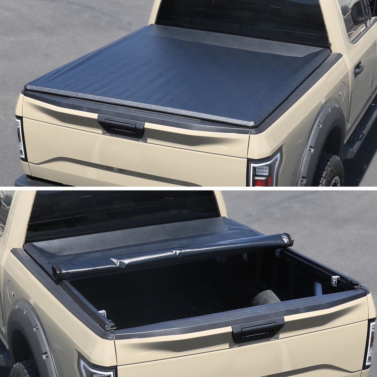 Spec D Vinyl Roll-Up Tonneau Cover: Ram 1500 (w/ 6.4ft Bed) 2019 - 2024