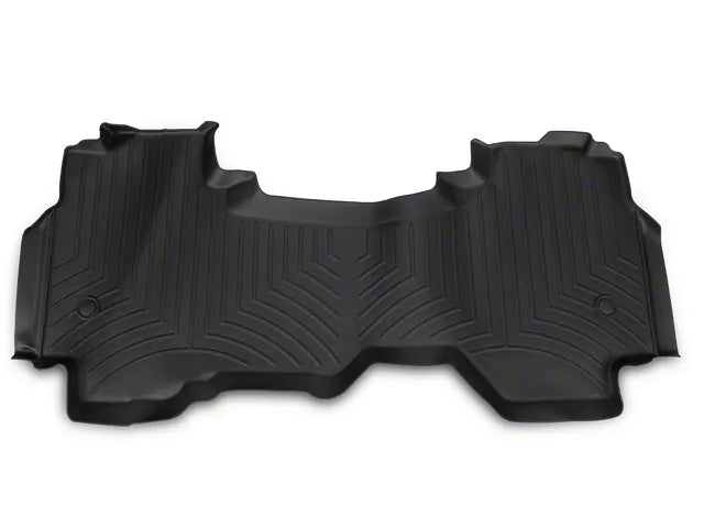 WeatherTech FloorLiner Rear Floor Mats (Black): Ram 1500 2019 - 2025 (Quad Cab w/OUT Under-Seat Storage)