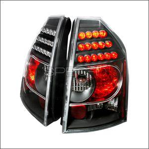 Spec D LED Tail Lights (Black): Chrysler 300C 2005 - 2007