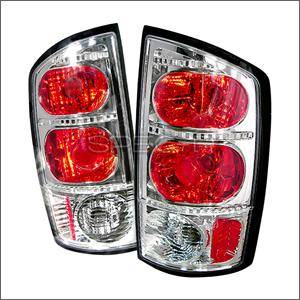 Spec D Euro Tail Lights (Chrome): Dodge Ram 2002 - 2006