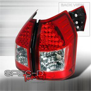 Spec D LED Tail Lights (Red): Dodge Magnum 2005 - 2008