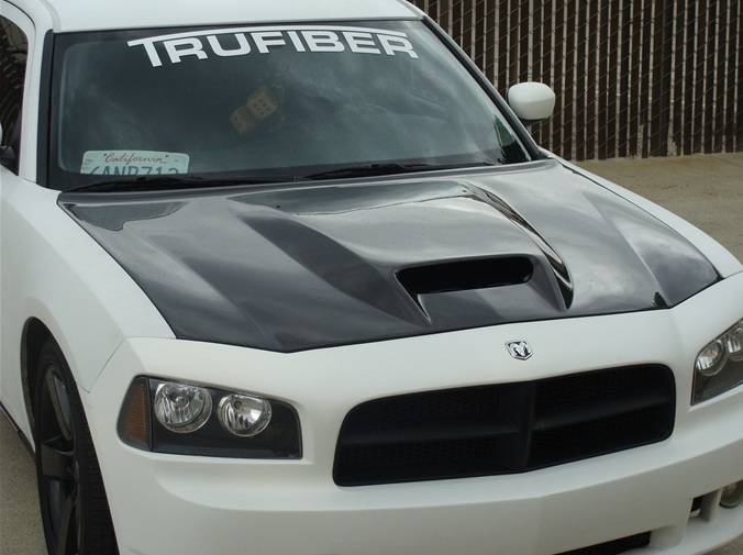 TruCarbon A23 Carbon Fiber Hood: Dodge Charger 2005 - 2010