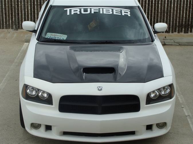 TruCarbon A23 Carbon Fiber Hood: Dodge Charger 2005 - 2010
