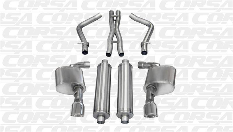 Corsa Extreme Cat-Back Exhaust : 300C / Charger SRT8 2012 - 2014