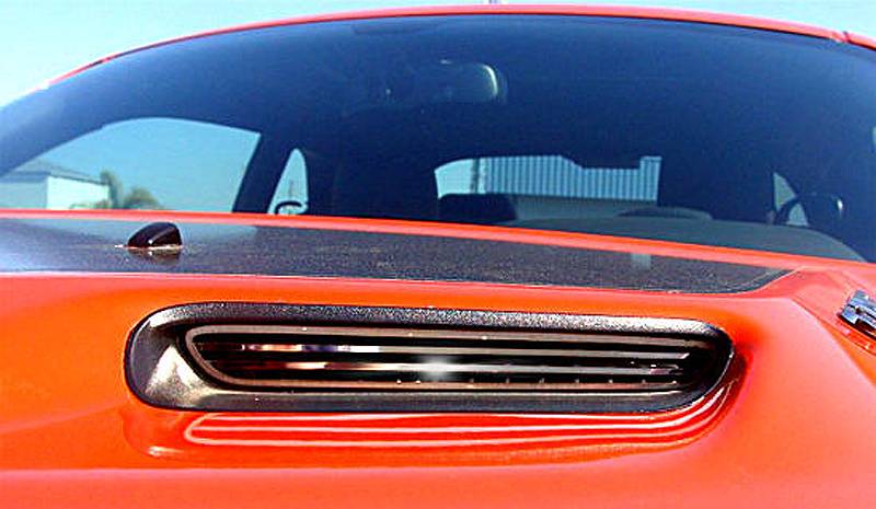 American Car Craft Polished Billet Hood Scoop Grilles: Dodge Challenger 2008 - 2014