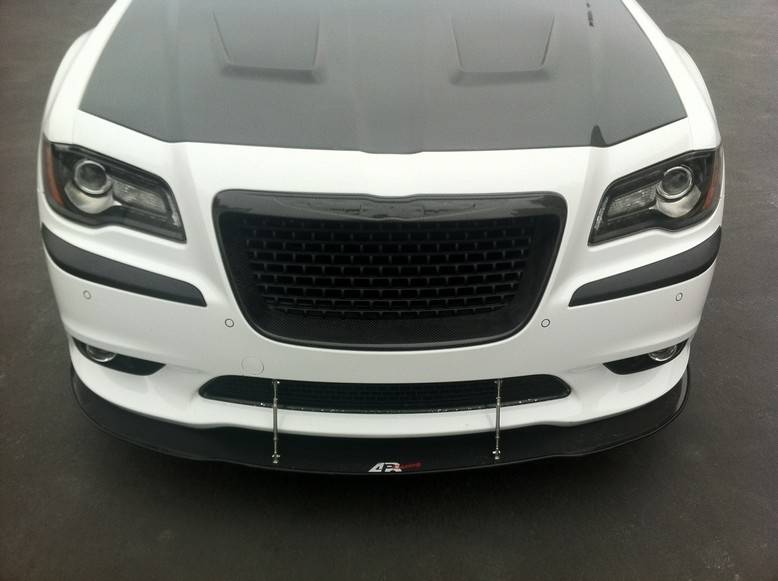 APR Carbon Fiber Front Wind Splitter w/ Rods: Chrysler 300 SRT8 2011 - 2023