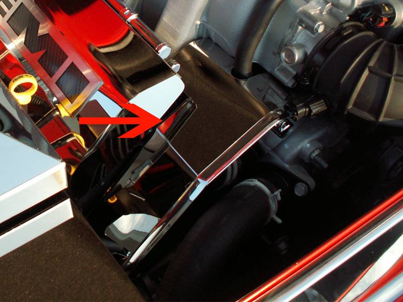 American Car Craft Polished Engine Harness Cover: 300 / Charger / Magnum SRT 8 2006 - 2010