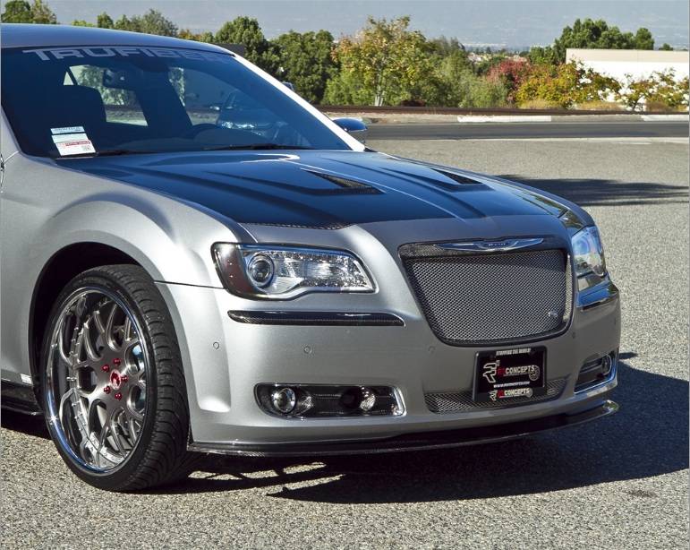 TruCarbon LG133 Carbon Fiber Front Chin Spoiler: Chrysler 300 2011 - 2014