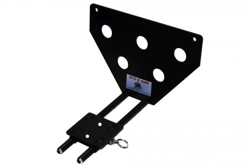 Sto N Sho Quick Release Front License Plate Bracket: Jeep Grand Cherokee Laredo, Trailhawk, Altitude, Overland & Limited 2018 - 2025