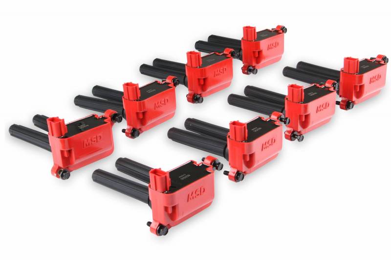 MSD Blaster HVC Ignition Coils (8-Pack, Dual Plug): 2005 - 2025 5.7L Hemi / 6.1L SRT8 / 6.4L 392 / 6.2L SRT Hellcat