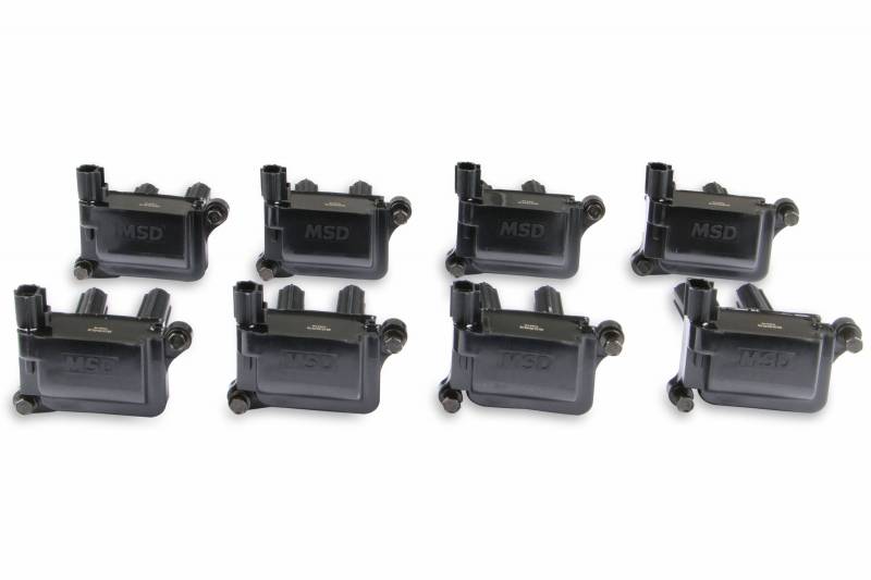 MSD Blaster HVC Ignition Coils (8-Pack, Dual Plug): 2005 - 2025 5.7L Hemi / 6.1L SRT8 / 6.4L 392 / 6.2L SRT Hellcat