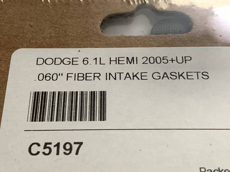 Cometic Intake Manifold Gasket Set (Pair): Chrysler / Dodge / Jeep 6.1L SRT8 & 6.4L 392 2006 - 2025