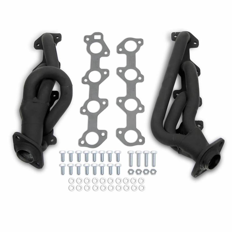 Flowtech Shorty Headers (Black Painted): Dodge Dakota / Durango 4.7L V8 2000 - 2003