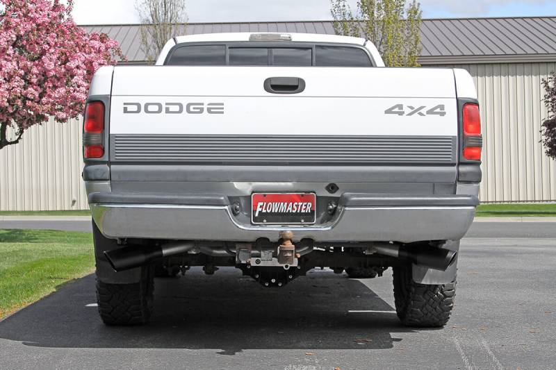 Flowmaster FloxFX Exhaust System (Dual Side Exit): Dodge Ram 3.9L, 5.2L & 5.9L 1994 - 2001 (1500 / 2500 / 3500)