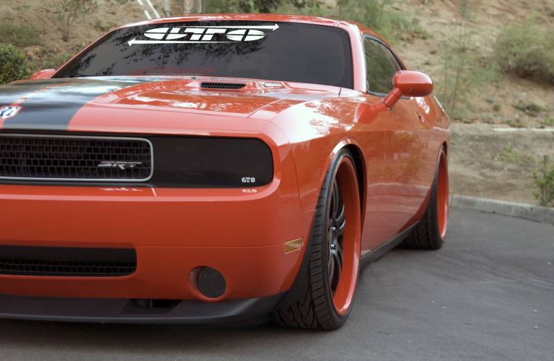 GT Styling Smoke Headlight Covers: Dodge Challenger 2008 - 2014
