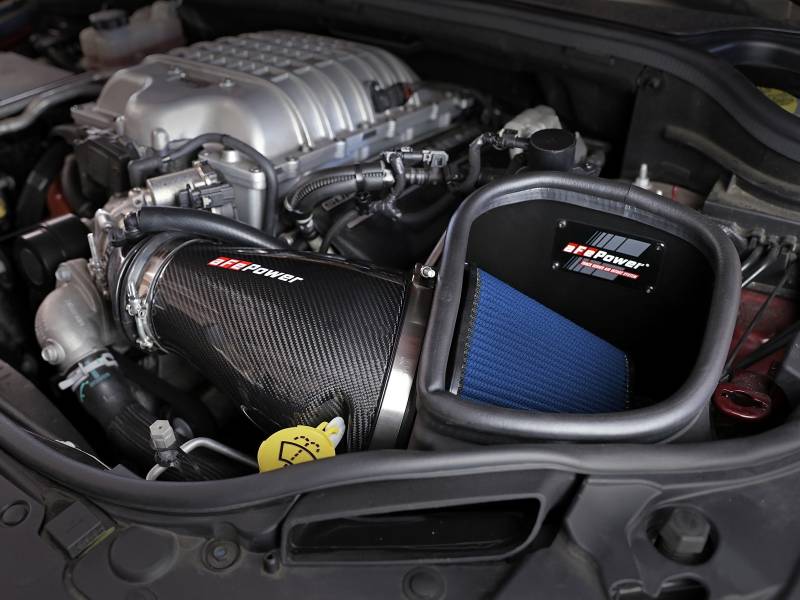 AFE Track Series Carbon Fiber Cold Air Intake: Dodge Durango SRT Hellcat  / Jeep Grand Cherokee Trackhawk 2018 - 2023