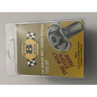Stage 8 Header Bolts & Locking Fasteners: Fits Dodge / Ram / Jeep 5.7L-6.4L Hemi (02-26)