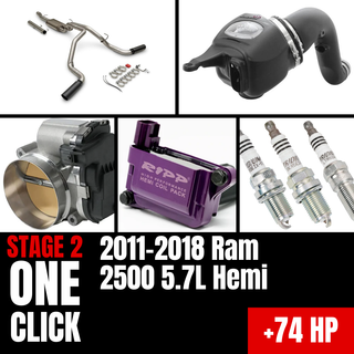 Fast Hemis One-Click Stage 2 Kit: 2011-2018 Ram 2500 5.7L Hemi (+74HP)