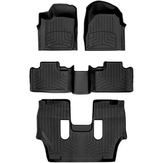 WeatherTech FloorLiner HP Floor Mats (3 Rows, Black): Dodge Durango / Jeep Grand Cherokee (11-26)