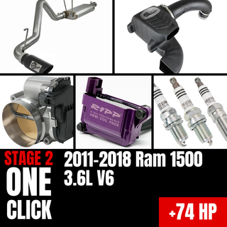 Fast Hemis One-Click Stage 2 Kit: 2011-2018 Ram 1500 3.6L V6 (+74HP)