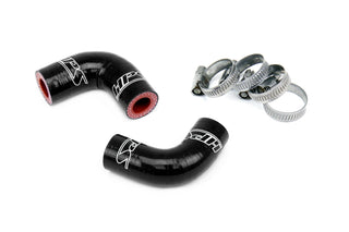 HPS Hi Temp Reinforced Silicone Oil Cooler Hose Kit (BLACK): Fits Dodge Ram (03-06) w/ SS Clamps