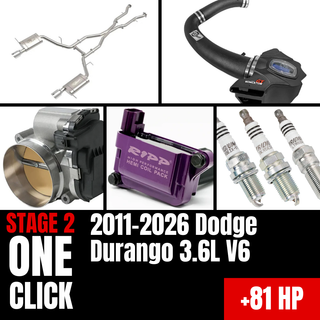 Fast Hemis One-Click Stage 2 Kit: 2011-2026 Dodge Durango 3.6L V6 (+81HP)