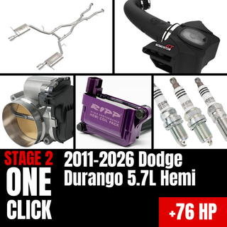 Fast Hemis One-Click Stage 2 Kit: 2011-2026 Dodge Durango 5.7L Hemi (+76HP)