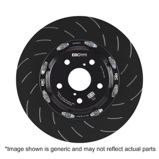 EBC Racing 2-Piece Floating Rotors (REAR): Fits Dodge Viper 2002-2017 8.0L/8.3L V10