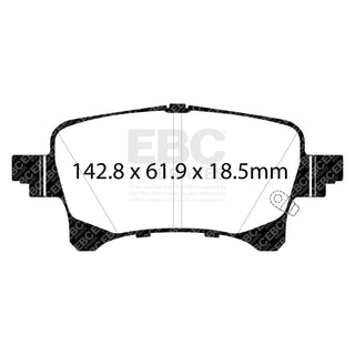 EBC Yellowstuff Brake Pads (REAR): Jeep Gladiator / Wrangler 2.0L/3.0L/3.6L/6.4L 2020 - 2026