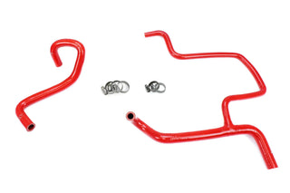 HPS Hi Temp Silicone Heater Coolant Hose Kit - Red: Dodge Challenger / Charger 6.4L V8 (15-23)