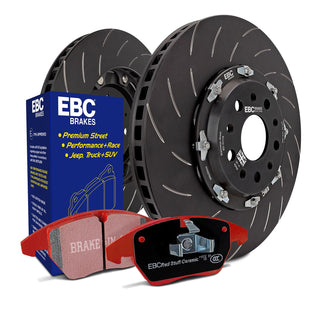 EBC Redstuff Brake Kit 2pc Rotors (FRONT): Dodge Viper 2002-2017 8.0L/8.4L V10