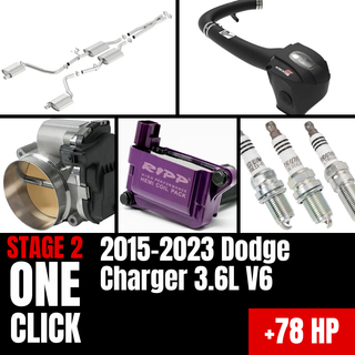 Fast Hemis One-Click Stage 2 Kit: 2015-2023 Dodge Charger 3.6L V6 (+78HP)