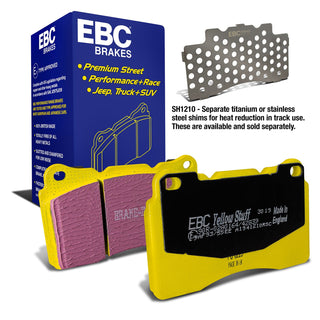 EBC Yellowstuff Brake Pads (REAR): Dodge Viper 2015-2017 8.4L V10