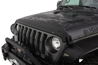 AVS Aeroskin II Textured Low Profile Hood Shield (FRONT): Jeep Wrangler / Gladiator (18-25) - Black