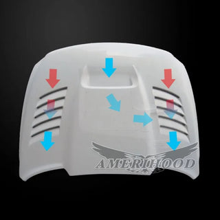 Amerihood SSK Functional Ram Air Hood: Dodge Ram 1500 2019 - 2022